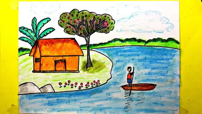 Vẽ Bức tranh về cuộc sống quanh em ko chép nha