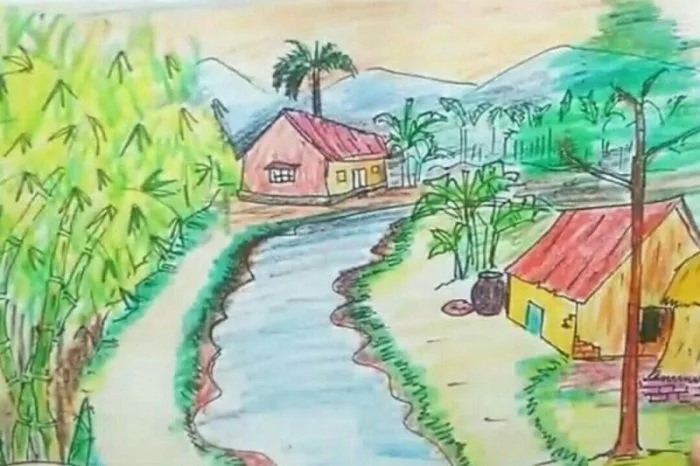 Vẽ tranh thiếu nhi đề tài Cuộc sống quanh em | Mỹ thuật Lớp 5 - Bài tập Mỹ  thuật Lớp 5 - Giải bài tập Mỹ thuật Lớp 5 | Lazi.vn -
