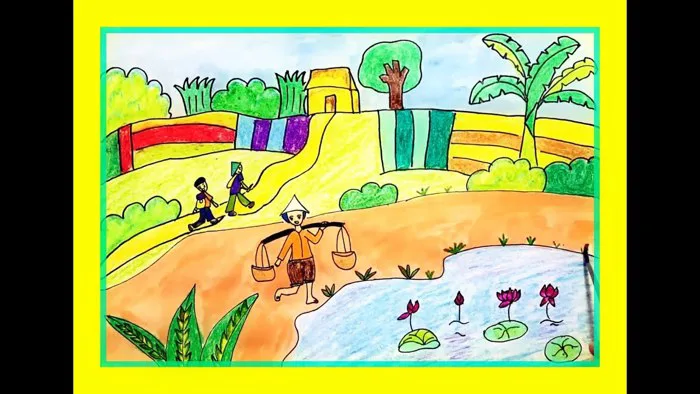 VẼ TRANH ĐỀ TÀI : CUỘC SỐNG QUANH EM