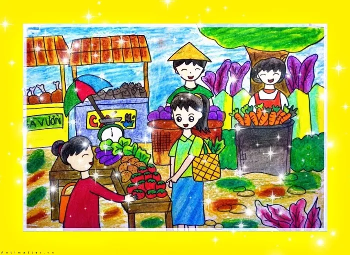 Vẽ Tranh Cuộc Sống Quanh Em Tuy Bình Dị Nhưng Đẹp Xỉu
