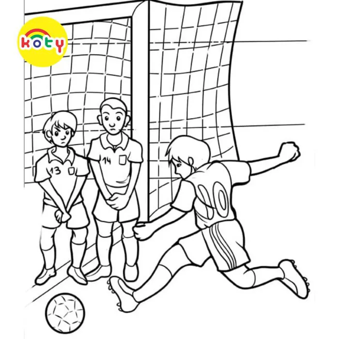 Tranh Tô Màu Bóng đá Soccer - Bộ 20 Tờ Tranh Tô Màu A4 A5 Dành Cho Màu Sáp,  Màu Chì - TRANH TÔ MÀU KOTY - Vetranhtomau.com