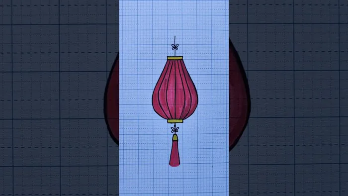 Cách vẽ lồng đèn trang trí Tết Drawing lanterns for New Year decorations -  YouTube
