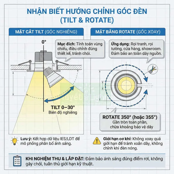 Ký hiệu đèn spotlight là gì? Ý nghĩa trong bản vẽ kỹ thuật