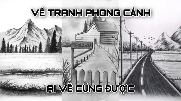 Tổng hợp Vẽ Tranh phong cảnh Vô cùng đơn giản (Phần 5) - Lê Công Duy Tính