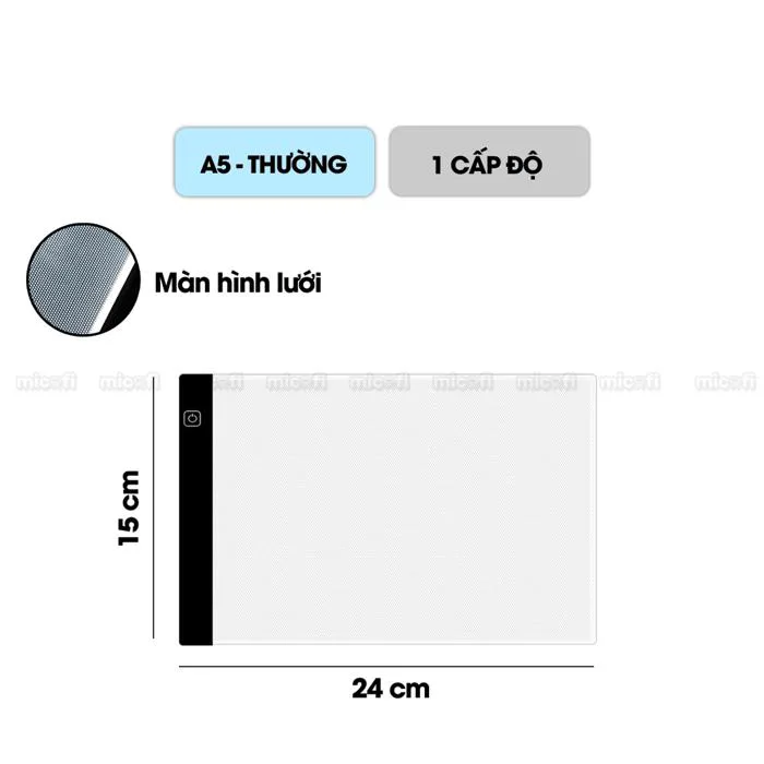 Bảng Vẽ Hắt Sáng Micofi A4, Bảng Đèn Vẽ Tranh Kĩ Thuật Phát Sáng LED A5,  Đèn Chiếu Tập Vẽ Scan Tranh Điều Chỉnh Độ Sáng | MICOFI