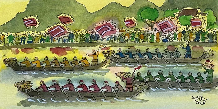 Vạn Xuân mở hội đua thuyền Vạn Xuân mở hội đua thuyền