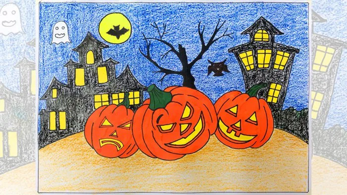 ve-tranh-de-tai-le-hoi-halloween-1