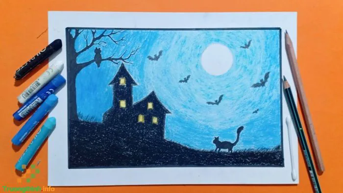1️⃣】 Cách vẽ tranh đề tài lễ hội Halloween đơn giản, đẹp ™