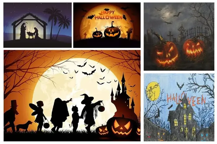 99 tranh vẽ Halloween đẹp nhất 2023|Cách vẽ tranh Halloween đơn giản