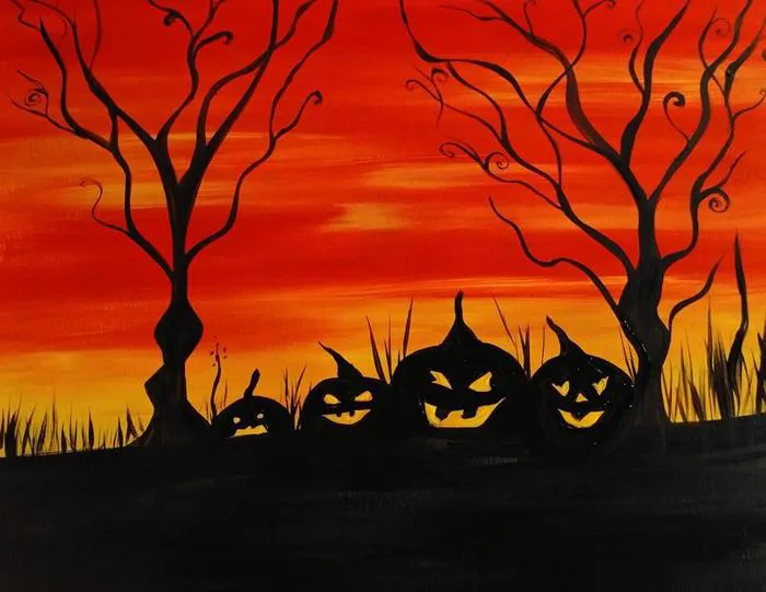 Tranh vẽ đề tài Halloween đẹp nhất