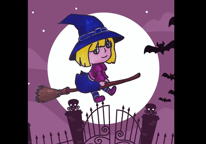 Vẽ tranh đề tài lễ hội Halloween đẹp nhất và đơn giản