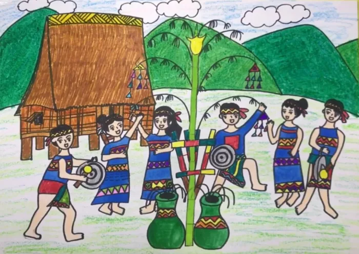15+ Mẫu tranh đề tài lễ hội truyền thống Việt Nam đẹp nhất 15+ Mẫu tranh đề tài lễ hội truyền thống Việt Nam đẹp nhất