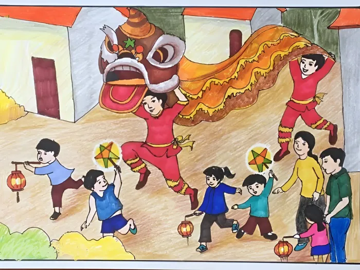 Hướng dẫn vẽ tranh trung thu đẹp và sáng tạo