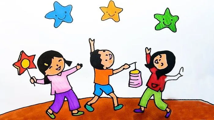 Tuyển tập những bức tranh Trung Thu đẹp nhất, đầy màu sắc và ý nghĩa