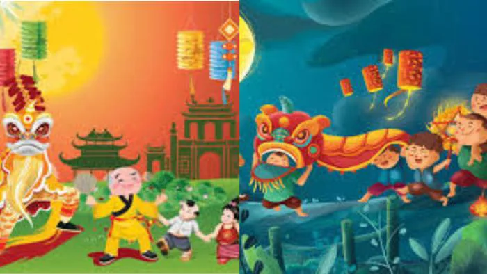Bộ tranh vẽ trung thu đẹp, vui nhộn và ý nghĩa nhất năm 2024