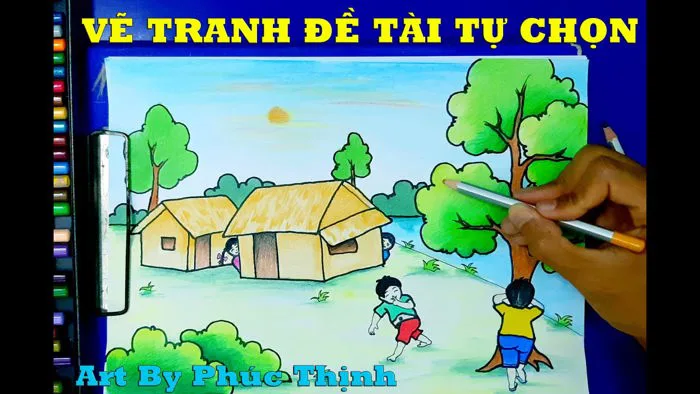 Vẽ Tranh Đề Tài Tự Chọn | Tranh Đề Tài Tự Do | Art By Phúc Thịnh