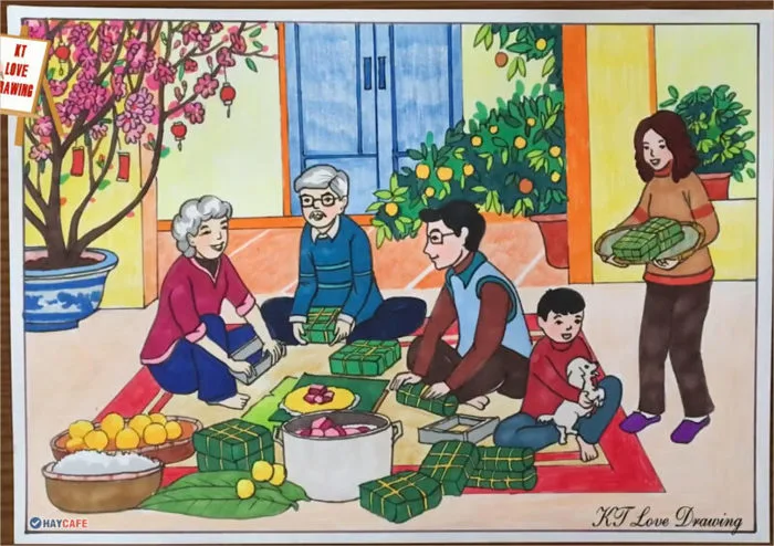 Mẫu Vẽ Tranh Theo Đề Tài Tự Chọn Cho Các Bé Thiếu Nhi - Moc247