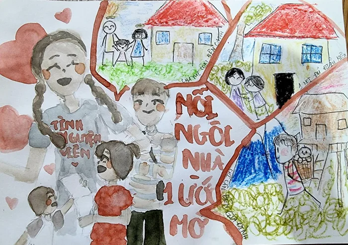 Bất ngờ thông điệp các em nhỏ gửi gắm qua tranh vẽ 'Ngôi nhà mơ ước' năm 2023 Bất ngờ thông điệp các em nhỏ gửi gắm qua tranh vẽ 'Ngôi nhà mơ ước' năm 2023