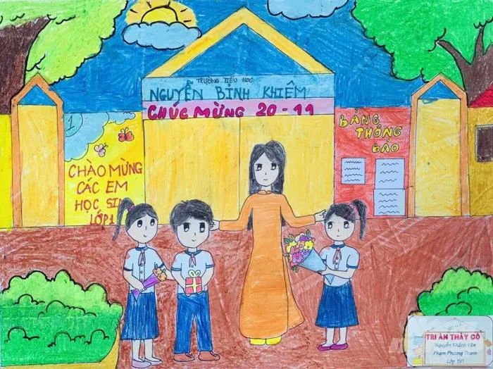 Vẽ tranh ngày 20/11: Hướng dẫn cách vẽ & chủ đề gợi ý Vẽ tranh ngày 20/11: Hướng dẫn cách vẽ & chủ đề gợi ý