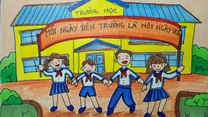 Vẽ Trường Học Hạnh Phúc| Điều Em Muốn Nói| Vẽ Cảnh Trường Em | Hoạt Động Trong Nhà Trường Vẽ Trường Học Hạnh Phúc| Điều Em Muốn Nói| Vẽ Cảnh Trường Em | Hoạt Động Trong Nhà Trường