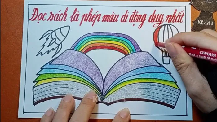 tranh áp phích - vẽ cổ động đọc sách: đại sứ văn hóa đọc | Global education  poster design | KCart3