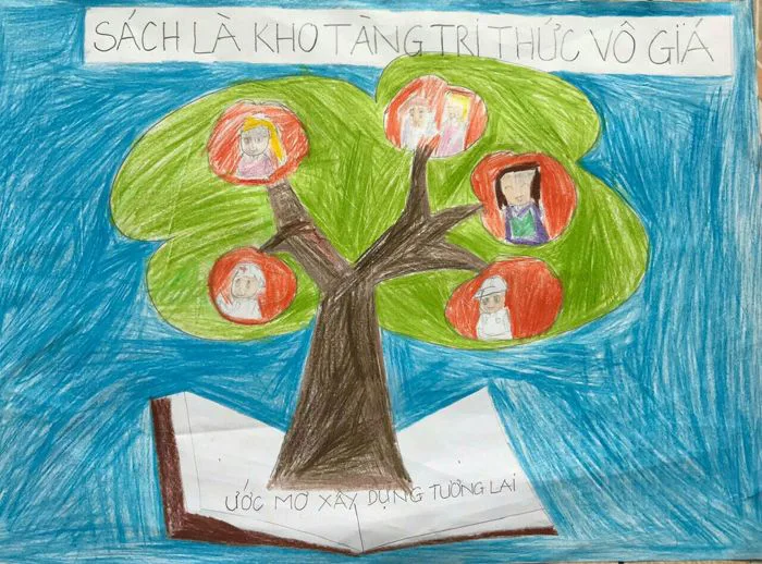 Vẽ Tranh Lan Tỏa Tình Yêu Đọc Sách, Giúp Nâng Cao Tri Thức