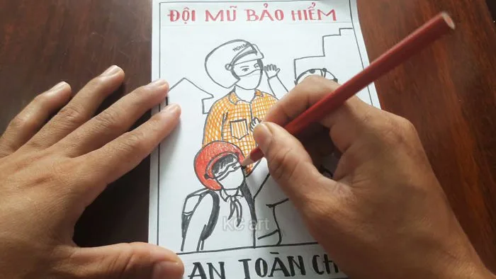 Vẽ tranh cổ động ĐỘI MŨ XINH BẢO VỆ CHÚNG MÌNH | TRANH CỔ ĐỘNG AN TOÀN GIAO THÔNG | KC art Vẽ tranh cổ động ĐỘI MŨ XINH BẢO VỆ CHÚNG MÌNH | TRANH CỔ ĐỘNG AN TOÀN GIAO THÔNG | KC art