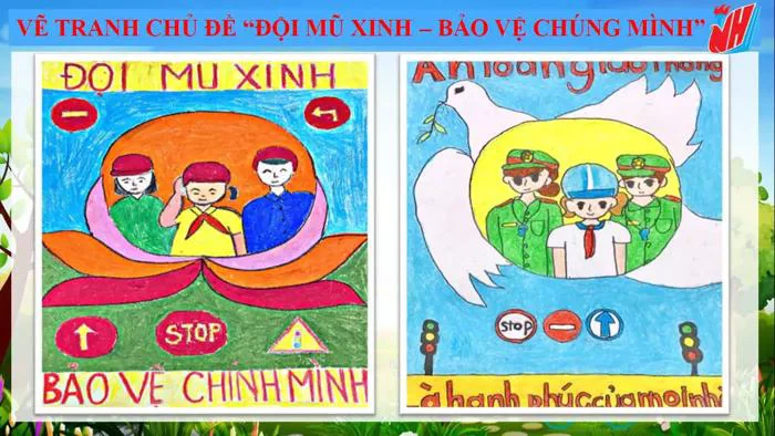 Vẽ tranh chủ đề ĐỘI MŨ XINH - BẢO VỆ CHÚNG MÌNH | Tiểu học Nguyễn Huệ, quận Hồng Bàng Vẽ tranh chủ đề ĐỘI MŨ XINH - BẢO VỆ CHÚNG MÌNH | Tiểu học Nguyễn Huệ, quận Hồng Bàng
