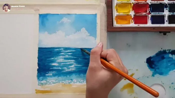 Hướng dẫn vẽ tranh phong cảnh đơn giản cho bé - Saigon Art