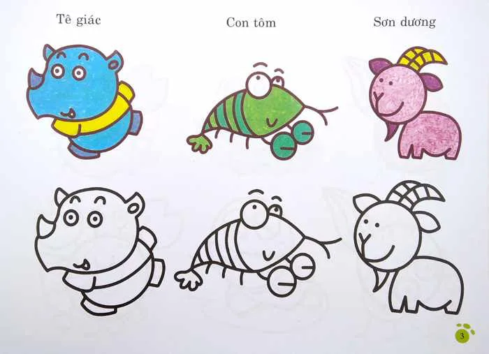 Sách Bàn Tay Nhỏ Vẽ Tranh - Động Vật Đáng Yêu - FAHASA.COM