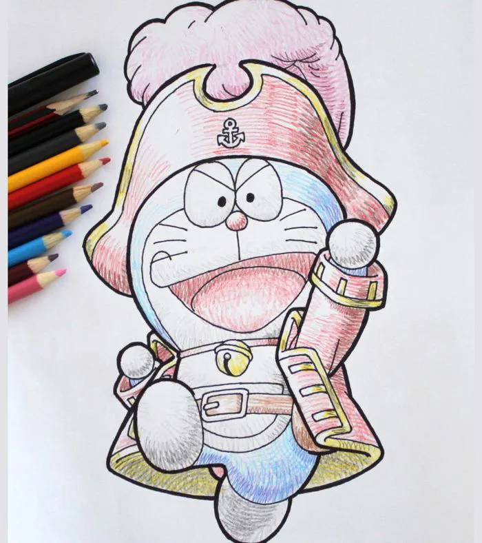 6 cách dạy bé vẽ Doraemon cực đơn giản [các bước + ảnh minh họa]