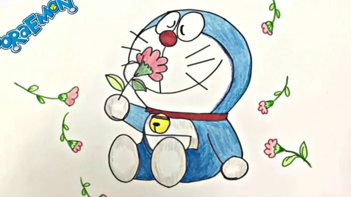 Hình vẽ Doraemon, cách vẽ Doremon đơn giản, cute nhất