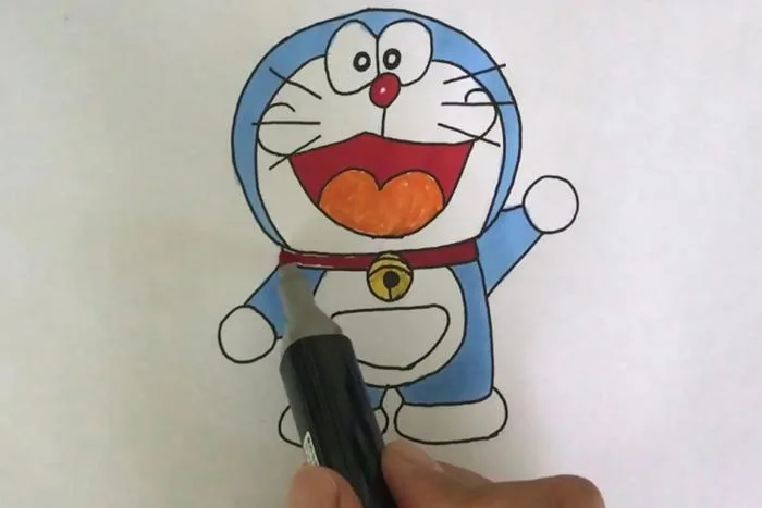Dạy bé cách vẽ Doraemon - mèo ú nhiều sắc thái cực đáng yêu