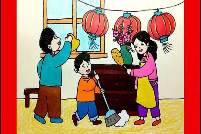 Vẽ tranh gia đình: Hướng dẫn đơn giản kèm mẫu đẹp