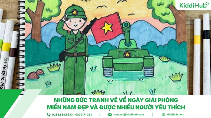 Vẽ tranh giải phóng miền Nam, tái hiện khoảnh khắc lịch sử hào hùng
