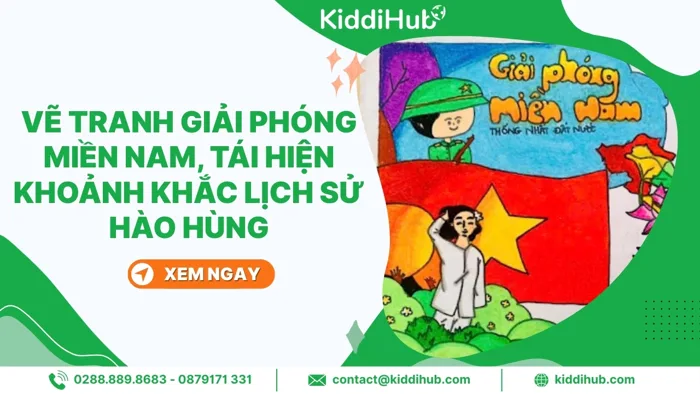 Vẽ tranh giải phóng miền Nam, tái hiện khoảnh khắc lịch sử hào hùng