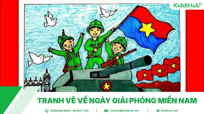 Vẽ tranh giải phóng miền Nam, tái hiện khoảnh khắc lịch sử hào hùng