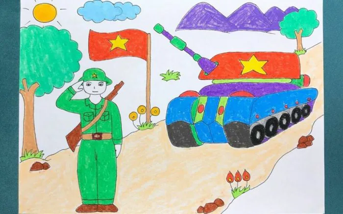 Gợi ý những mẫu vẽ tranh 30/4 cho bé đẹp và ý nghĩa nhất