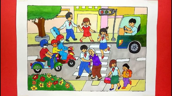 Vẽ sắc màu tình nguyện | Ve, Vẽ thiếu nhi, Vẽ tranh về đề tài