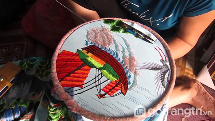 Dấu ấn tinh hoa qua làng nghề thêu tranh truyền thống Quất Động Dấu ấn tinh hoa qua làng nghề thêu tranh truyền thống Quất Động