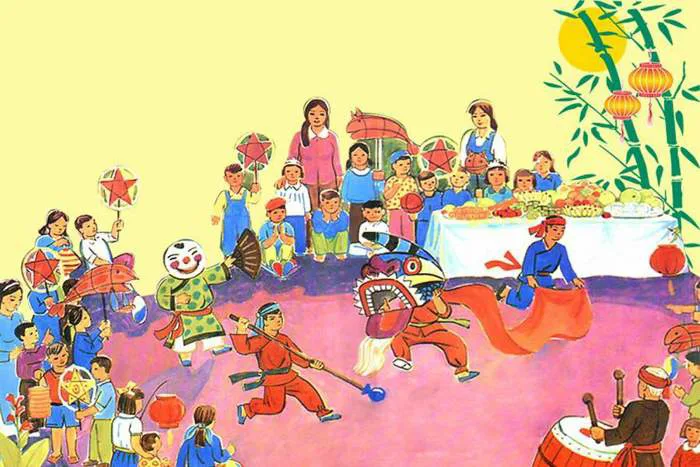 Tìm về truyền thống bằng bài trí tranh vẽ lễ hội dân gian việt nam trong nhà Tìm về truyền thống bằng bài trí tranh vẽ lễ hội dân gian việt nam trong nhà