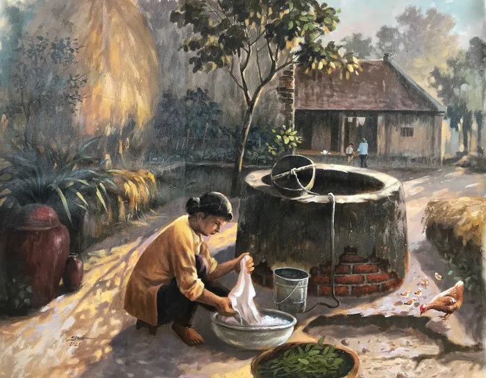 Tuổi thơ quay về với bộ tranh làng quê của chàng họa sĩ trẻ