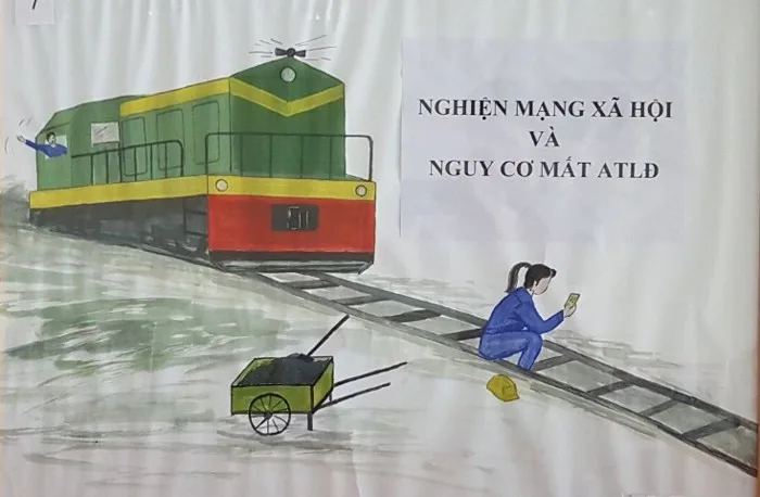 Kho vận Đá Bạc tổ chức thi vẽ tranh tuyên truyền nhân Tháng ATVSLĐ năm 2018