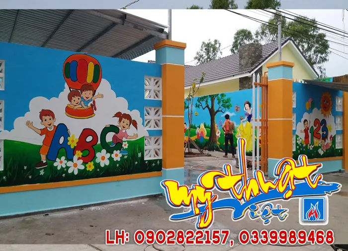 Vẽ Tranh Tường Mầm Non Tại TP. Sóc Trăng – Không Gian Cổ Tích Cho Bé