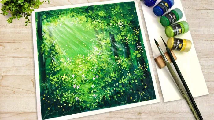 Cách Vẽ Tranh Bằng Màu Nước Đơn GIản Cho Người Mới Bắt Đầu - Tranh Màu Nước
