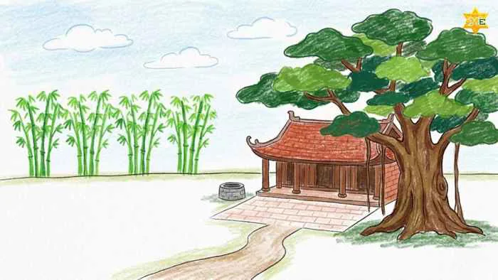 Gợi ý mẫu vẽ tranh phong cảnh đơn giản mà đẹp cho bé Gợi ý mẫu vẽ tranh phong cảnh đơn giản mà đẹp cho bé