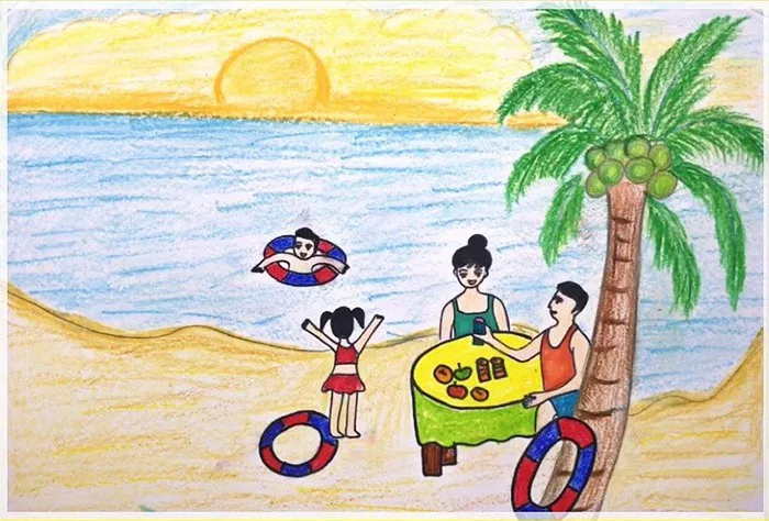 Chia sẻ 20+ Tranh vẽ đơn giản về đề tài Mùa hè của em