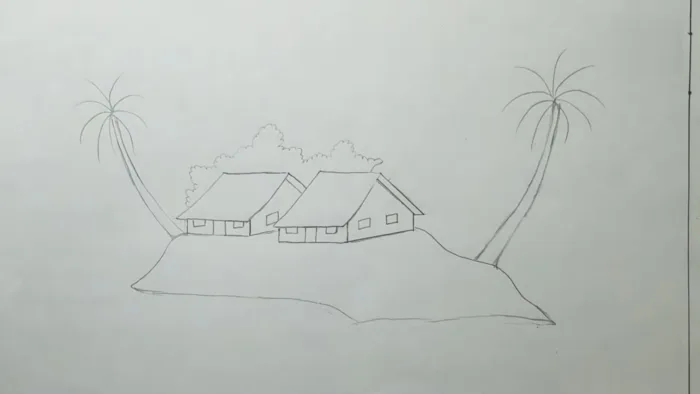 Cách vẽ tranh phong cảnh quê hương đơn giản, đẹp kèm tranh mẫu gợi ý