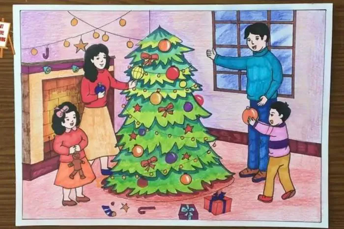 Hướng Dẫn 5 Cách Vẽ Tranh Noel Từ Cơ Bản Đến Nâng Cao Chi Tiết Nhất