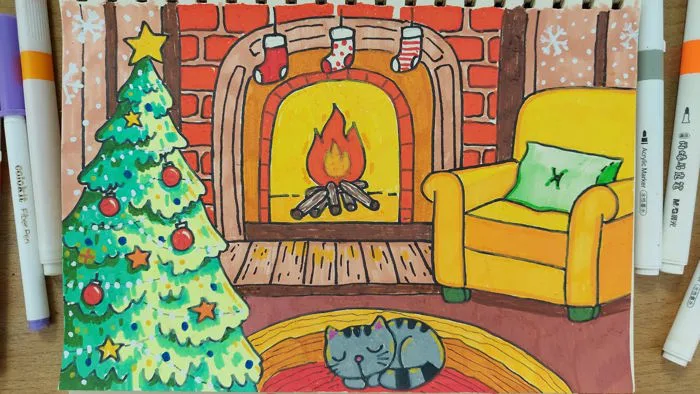 Vẽ tranh Giáng Sinh | How to draw Christmas thing step by step #Giangsinh  #Noel #drawing